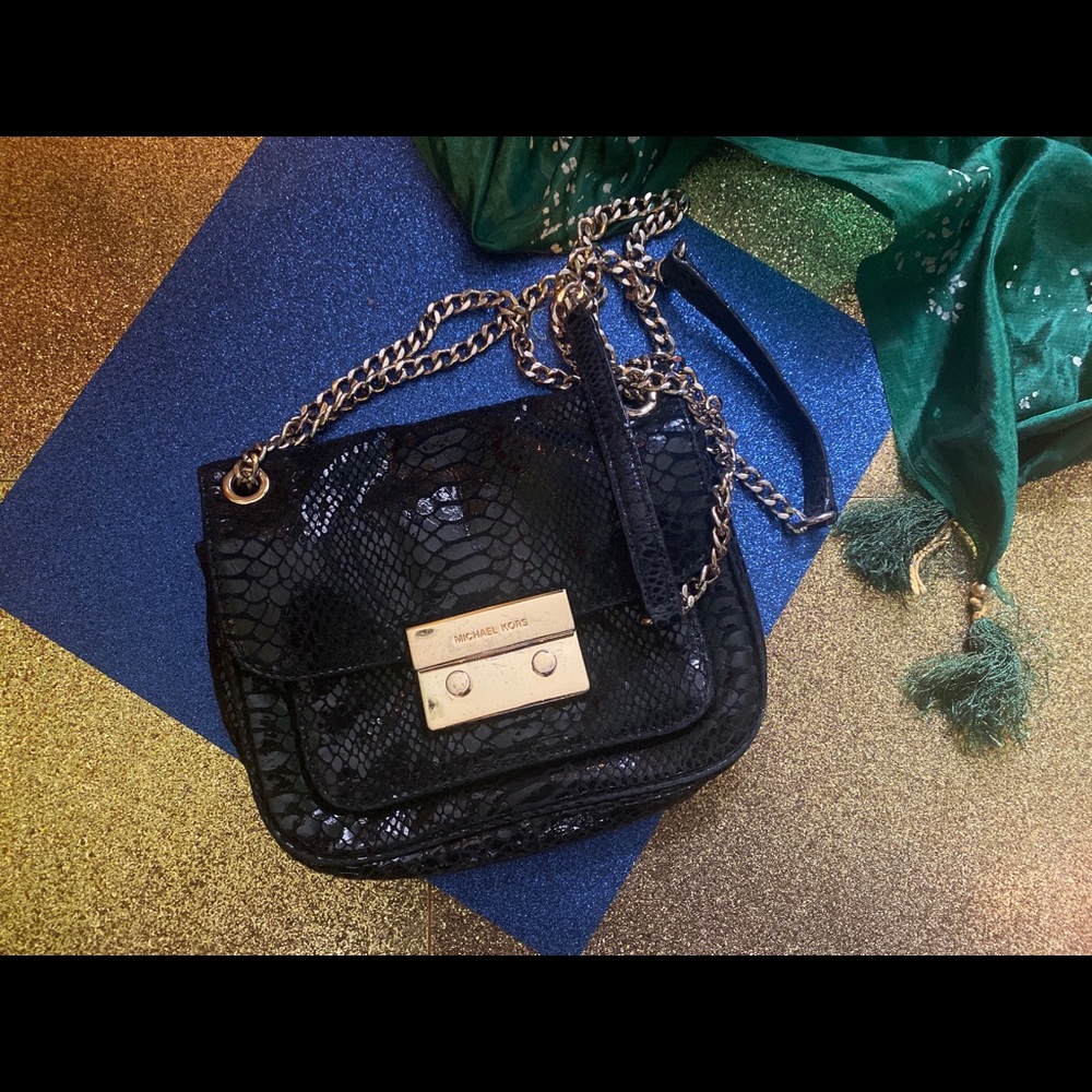 Michael Kors Python Lthr Mini Gorg Crossbody Bag - image 2